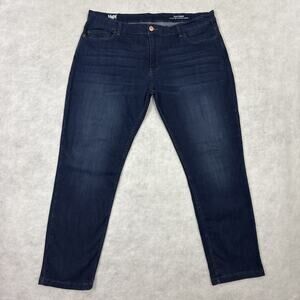 Mugsy Fultons Jeans Mens Size 42X32 Blue Dark Wash Denim Stretch FLX3NFU